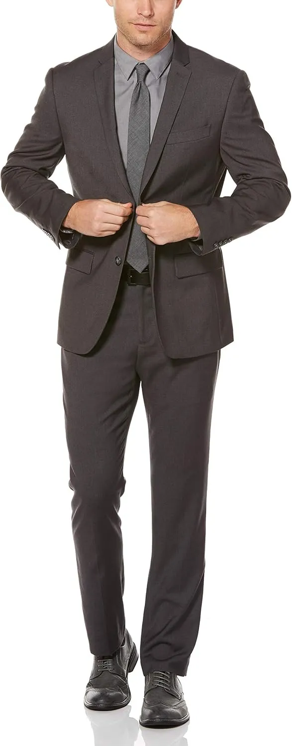 Perry Ellis Men's Slim Fit Solid Stretch Jacket