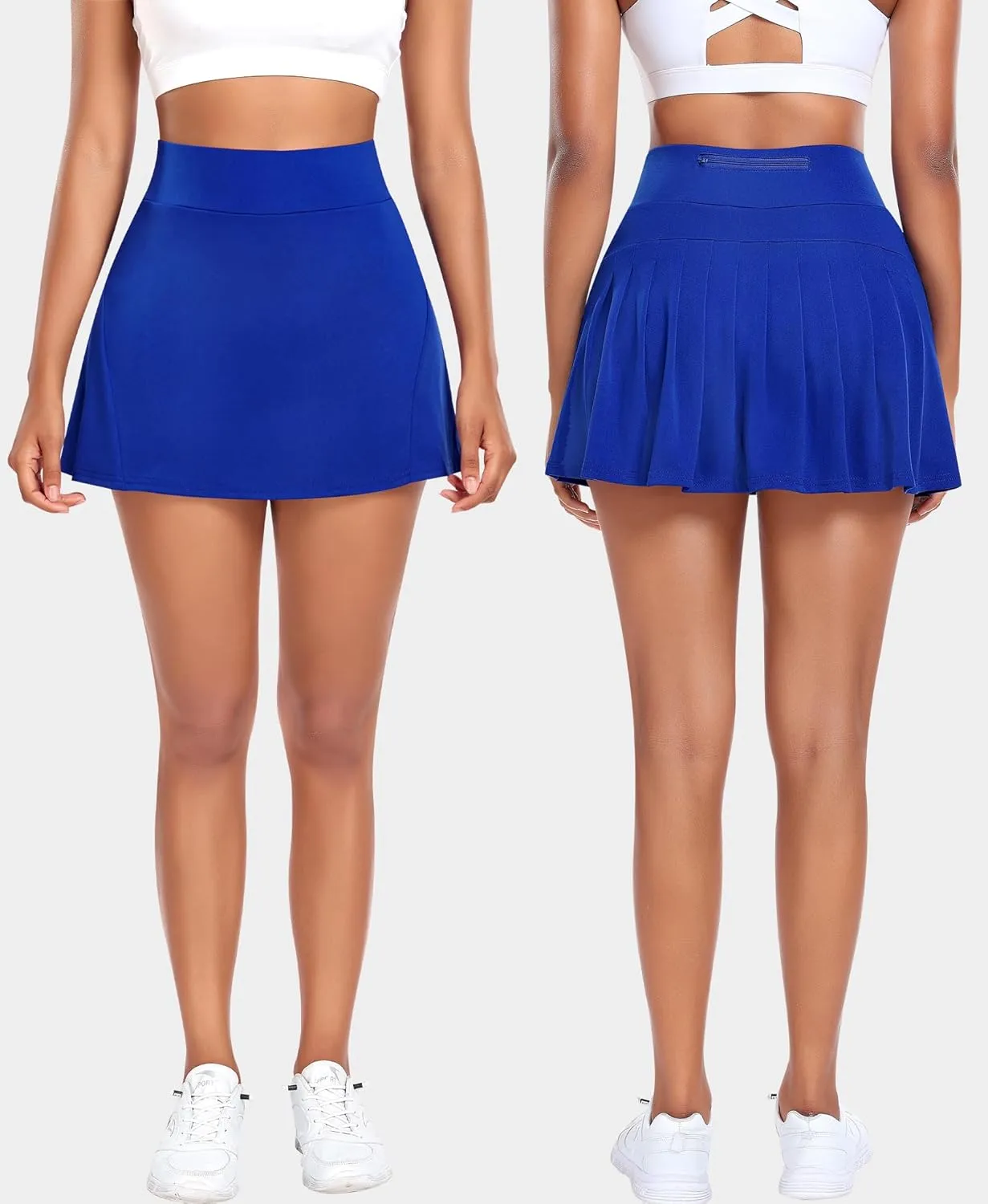 Pleated Tennis Skirts for Women High Waisted Athletic Golf Skorts with Pockets Shorts Running Workout Clothes