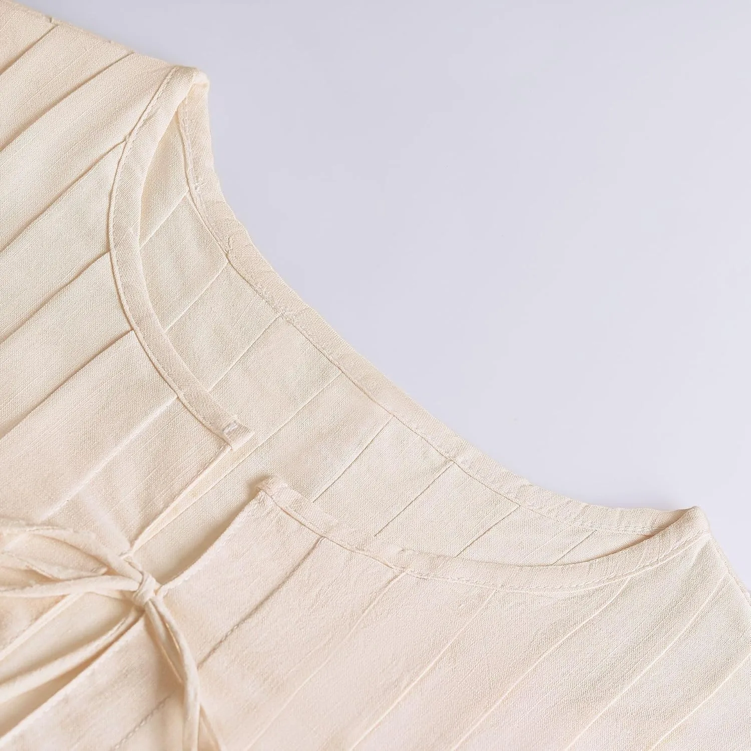POHADON Womens Y2k Vest Tank Tops Cute Ruffle Cotton Linen Tie Front Shirt Going Out Pleated Summer Cute Lace Up Clothes