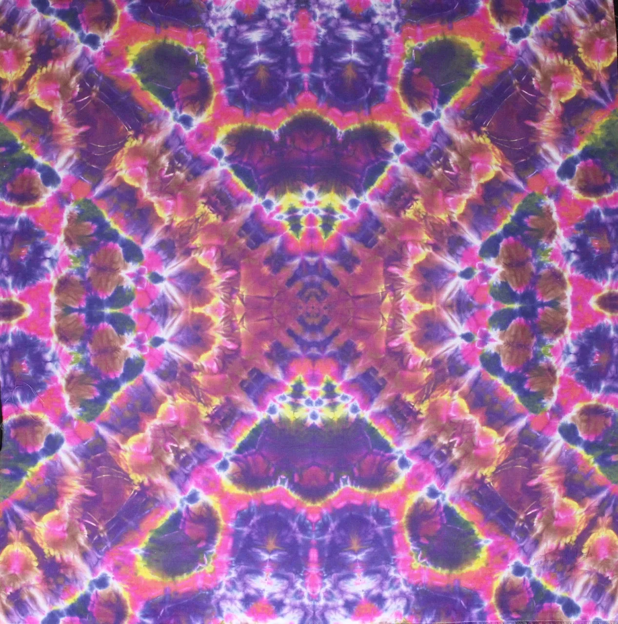 'Pyramid Topography' Mandala 28"X28" #4295