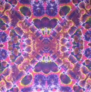 'Pyramid Topography' Mandala 28"X28" #4295