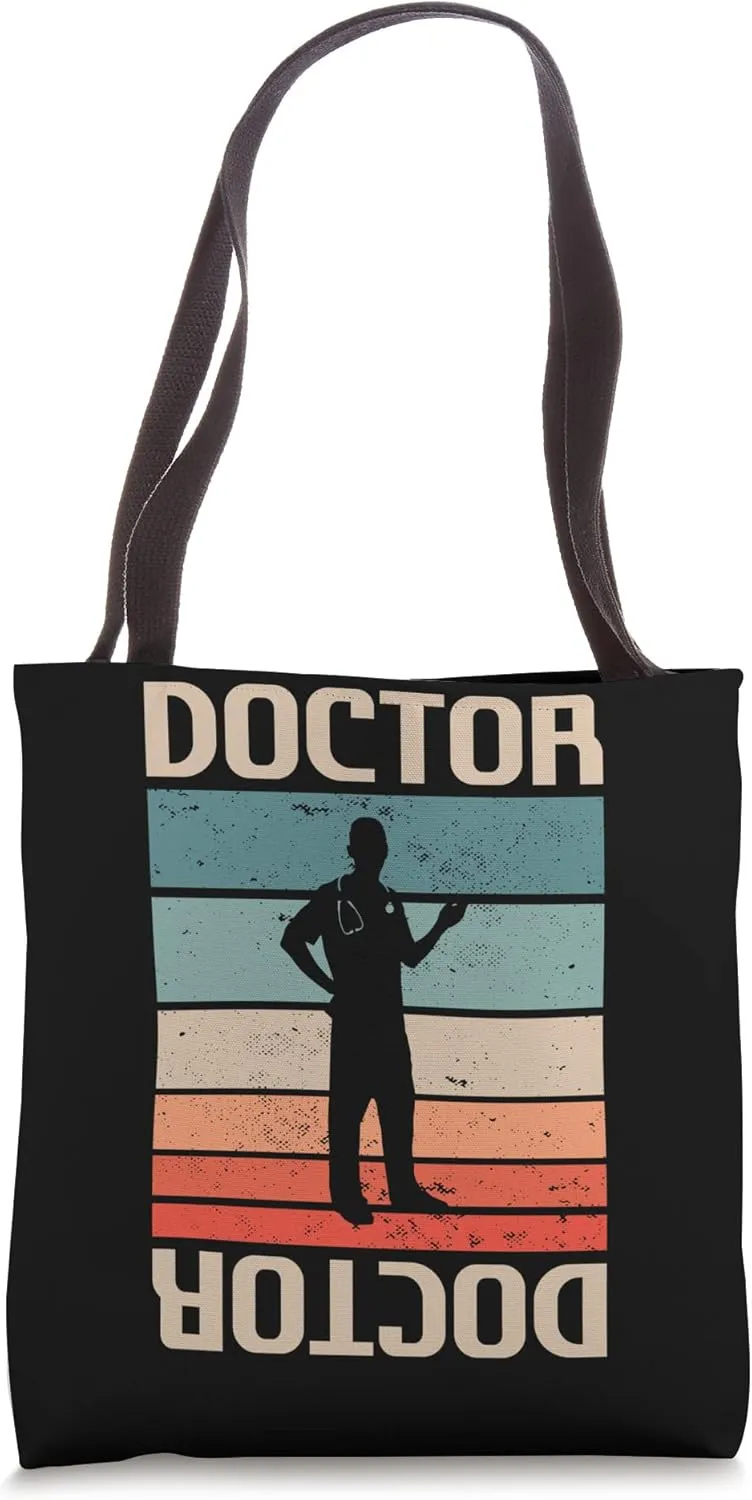 Retro Vintage Classic Doctor Medical Tote Bag