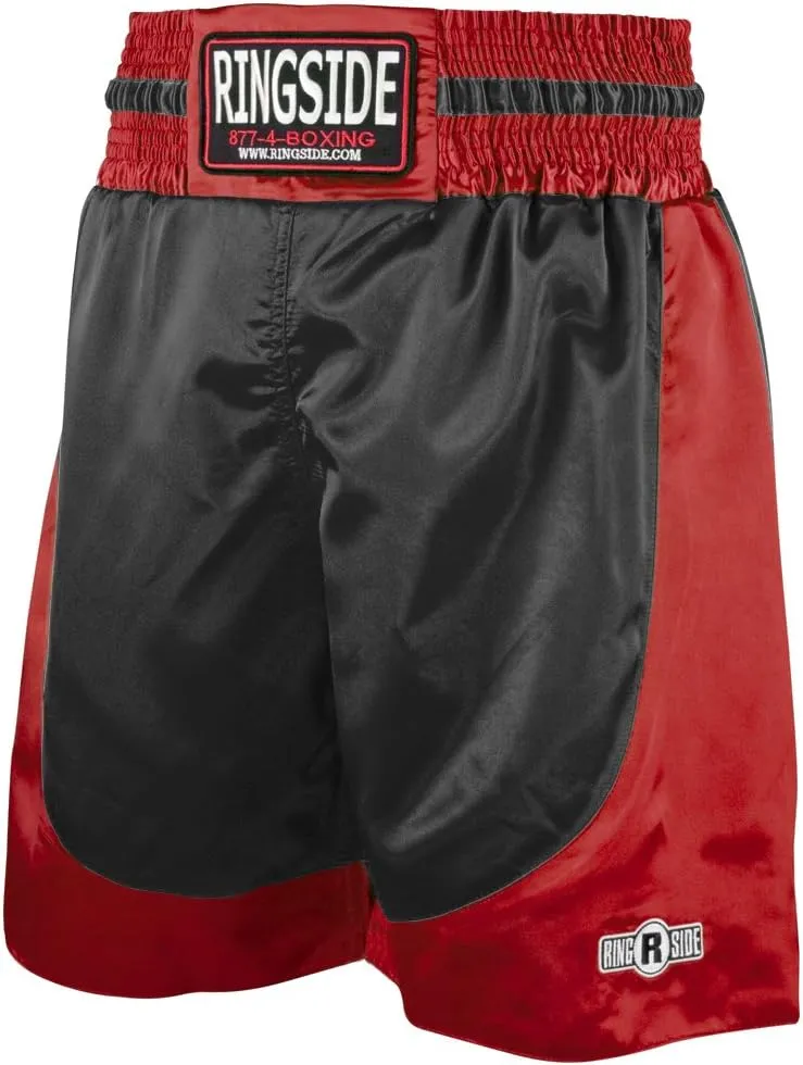 Ringside Pro-Style Boxing Trunks, Satin Shorts for Men and Women, Ideal for Boxing, MMA, Muay Thai