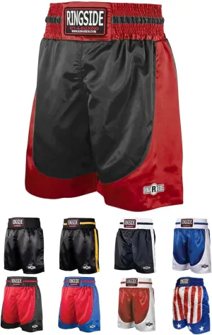Ringside Pro-Style Boxing Trunks, Satin Shorts for Men and Women, Ideal for Boxing, MMA, Muay Thai