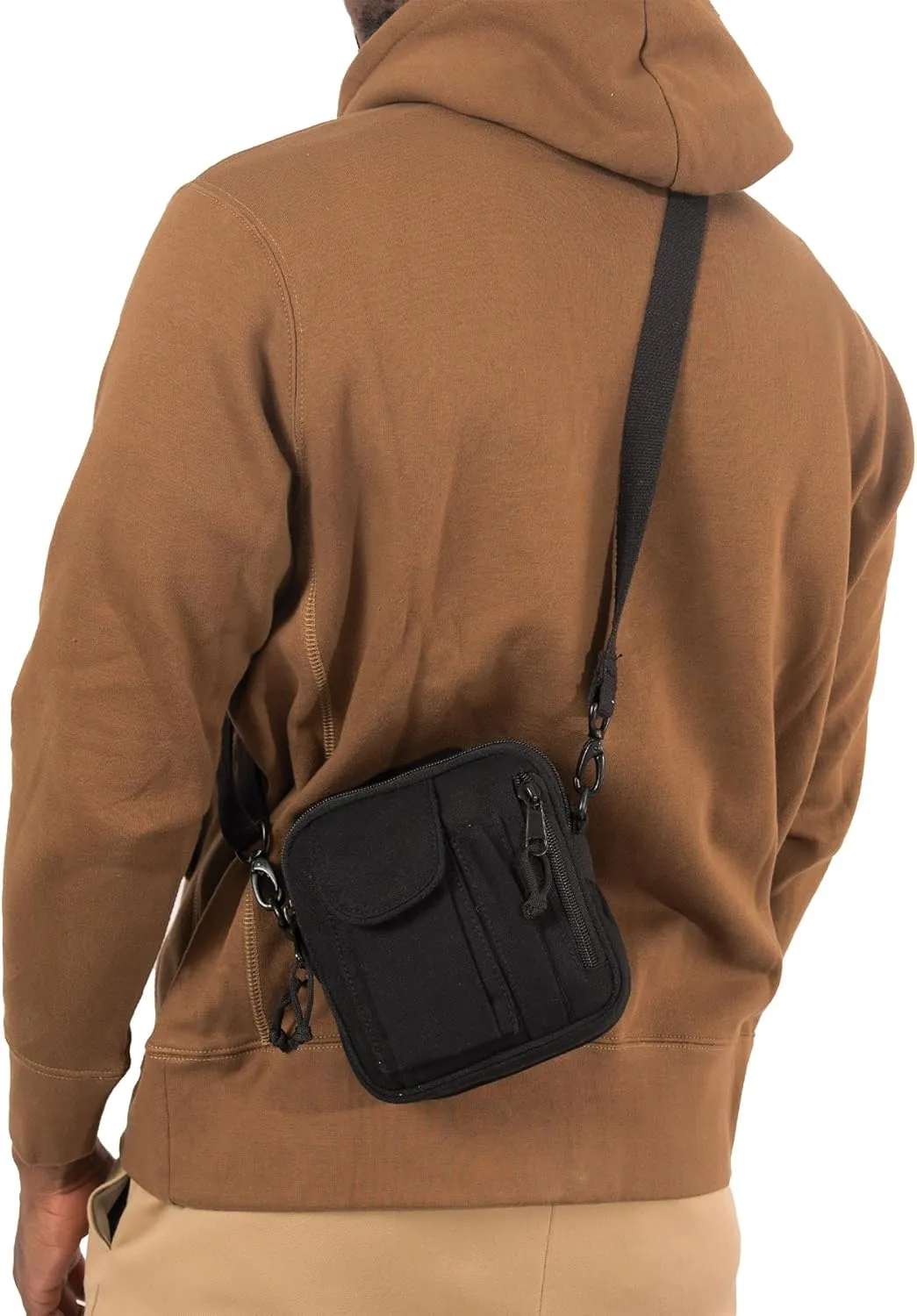Rothco Excursion Organizer Shoulder Bag  Canvas Crossbody EDC Travel Bag 2L Storage