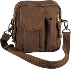 Rothco Excursion Organizer Shoulder Bag  Canvas Crossbody EDC Travel Bag 2L Storage