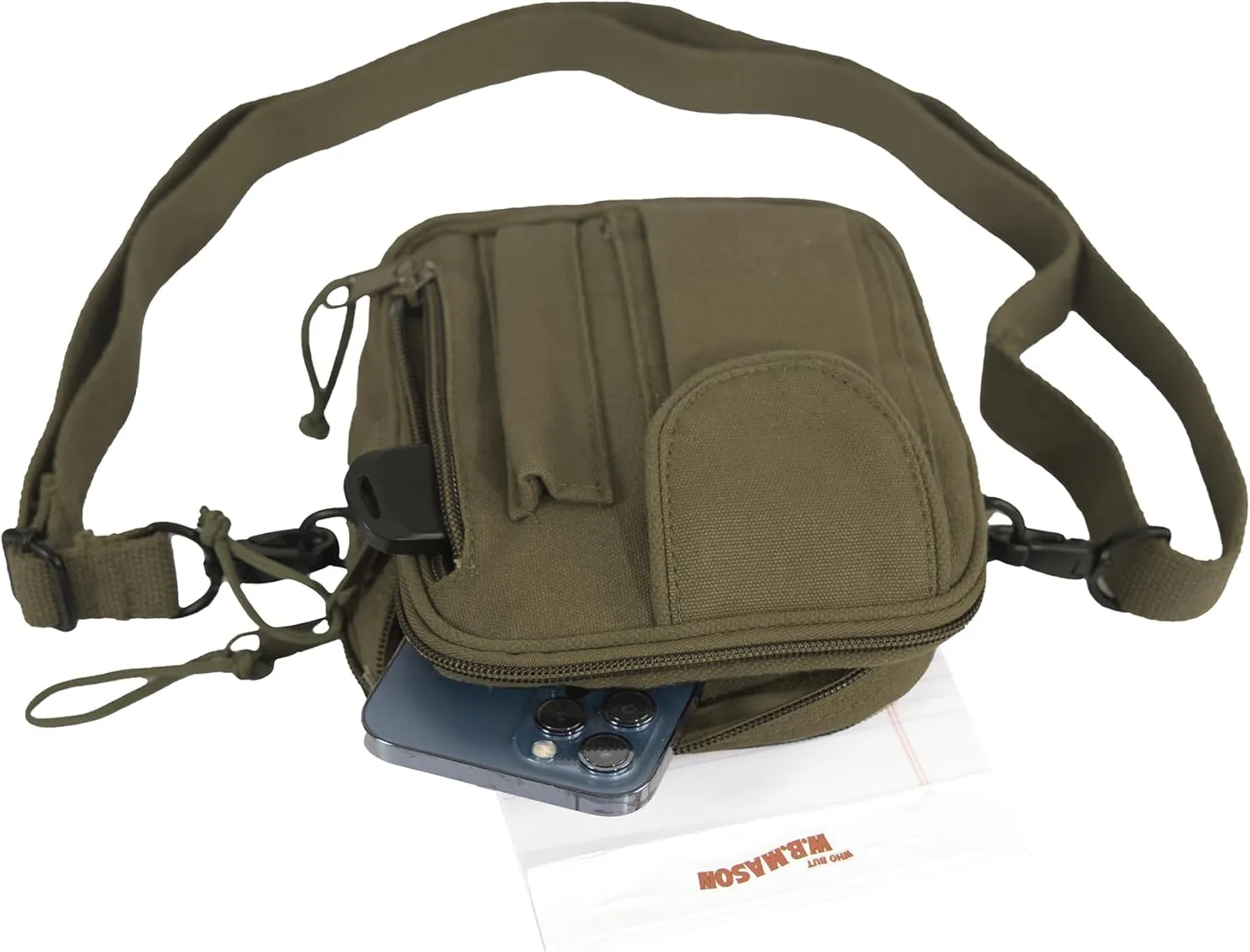 Rothco Excursion Organizer Shoulder Bag  Canvas Crossbody EDC Travel Bag 2L Storage
