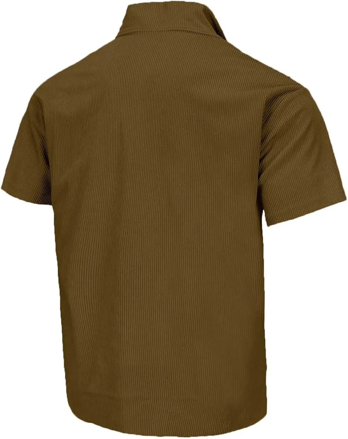 RTTUIOP Collared Shirt Men Polo Shirts Short Sleeve V Neck Button Down Casual Quick Dry Moisture Wicking Slim Fit Golf Shirts