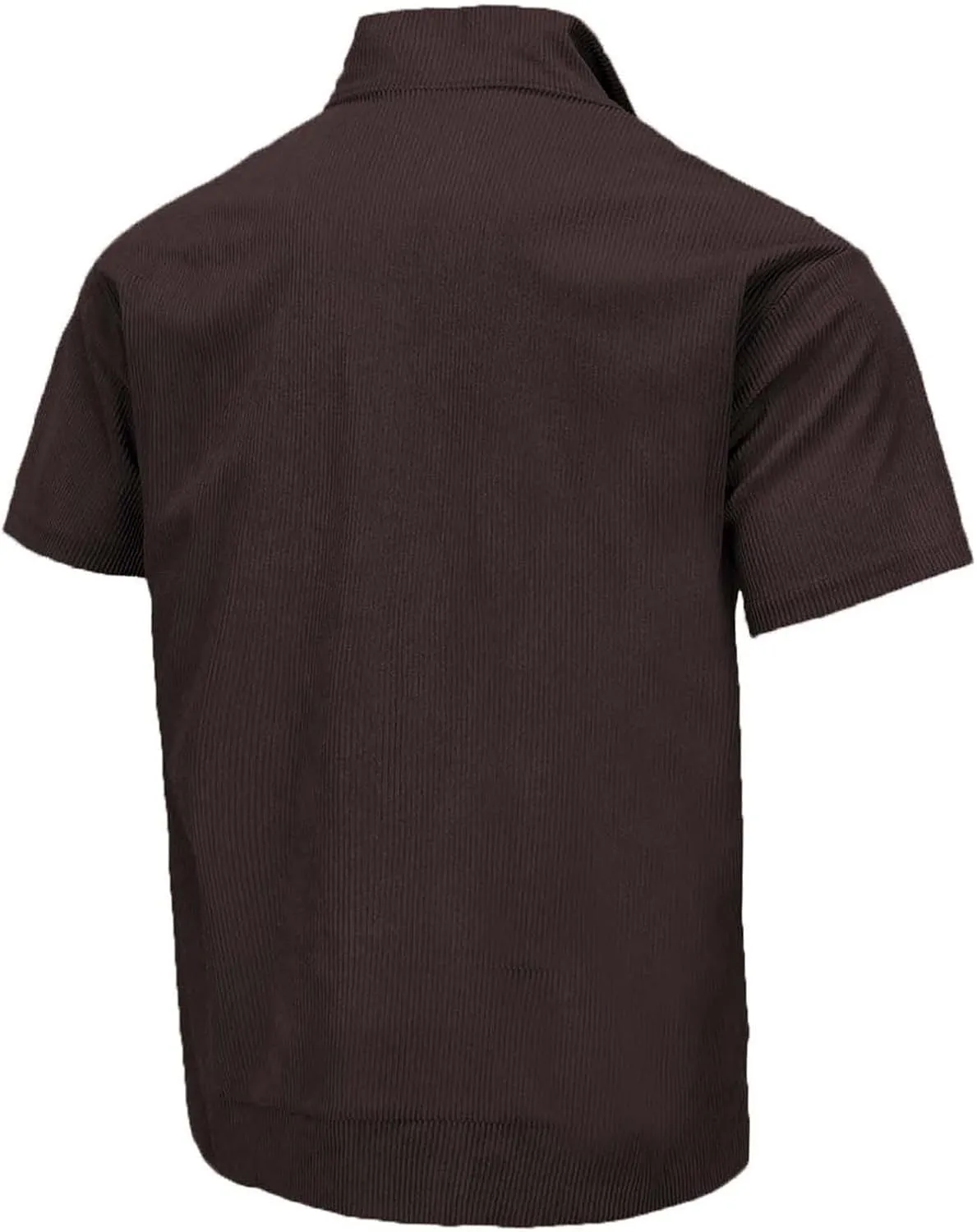 RTTUIOP Collared Shirt Men Polo Shirts Short Sleeve V Neck Button Down Casual Quick Dry Moisture Wicking Slim Fit Golf Shirts