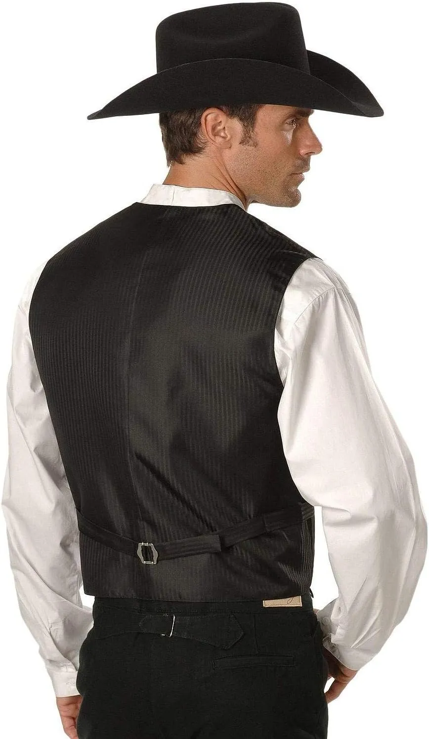 Scully Black Classic Paisley Men's Vest RW093