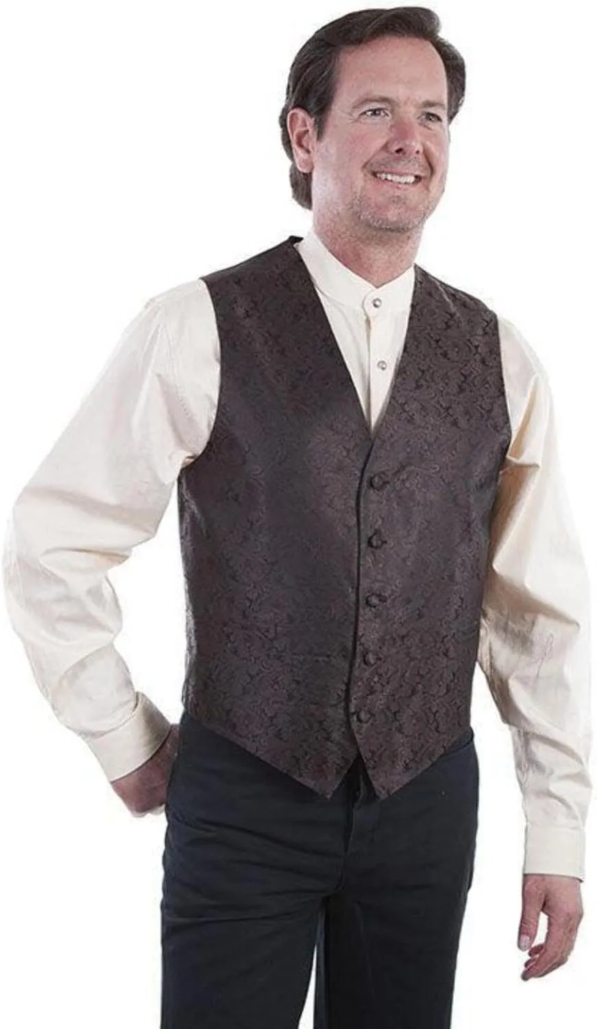 Scully Men's Classic Paisley Vest