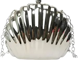 Shell purse Clutch bag VanThai Le - Bag Arclylic Women Evening Clutch Designer Handbag Purse In Shoulder with Removable Chain
