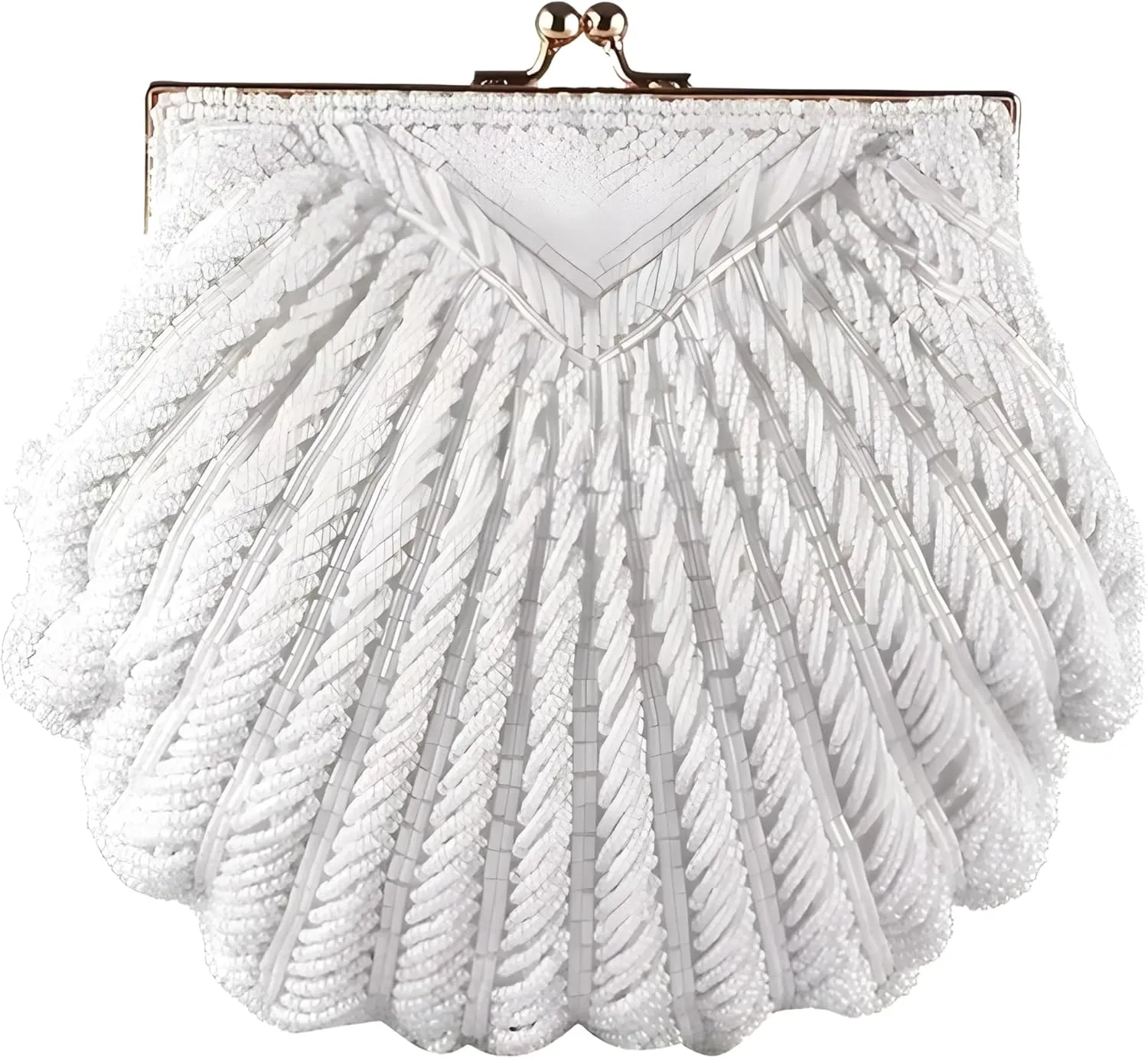 Shell purse Clutch bag VanThai Le - Box Clutches Pearl Evening Party Handbag And Purse Beach Wedding Gift Bag Purse