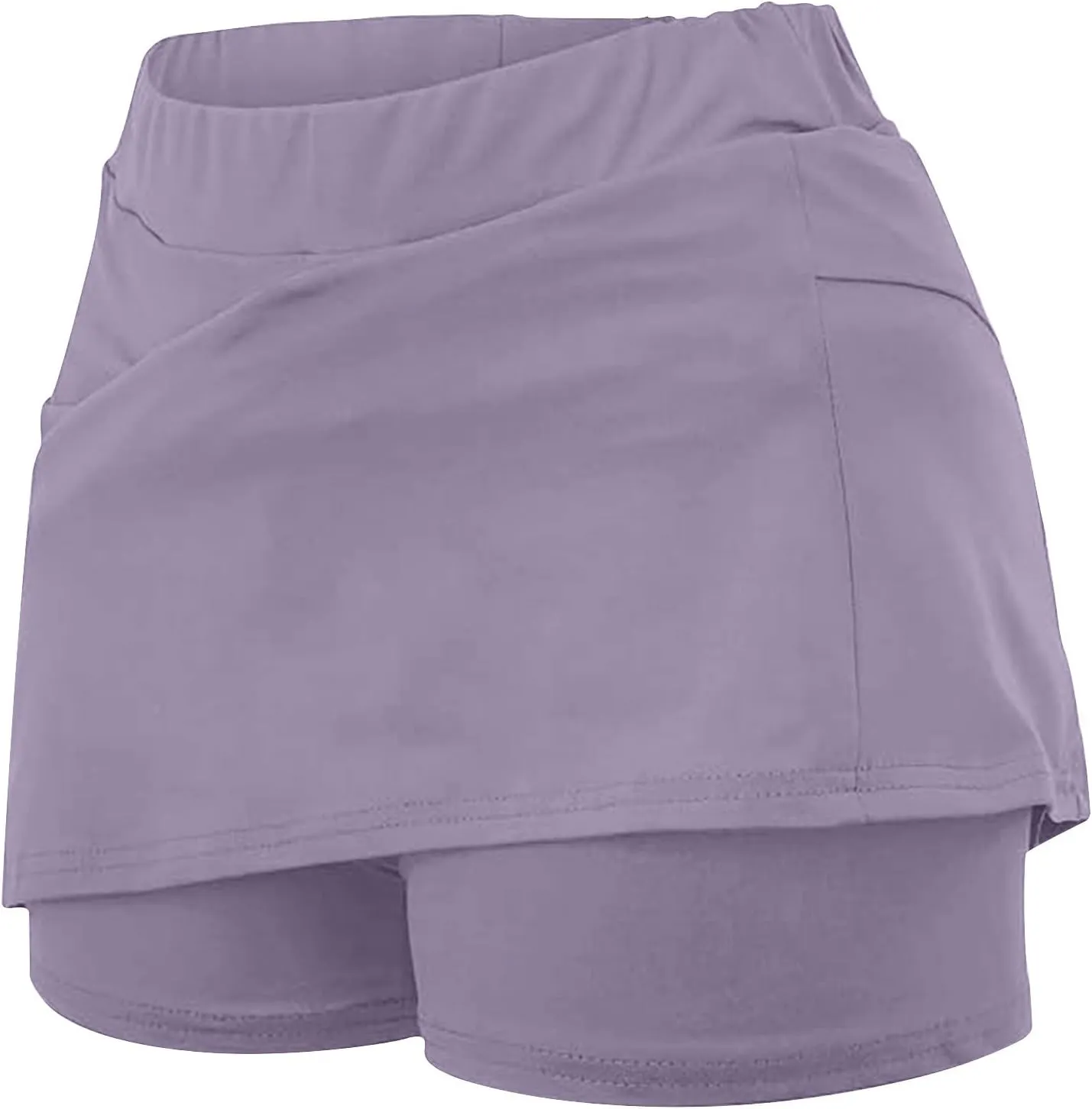 Skorts for Woman Fashion High Waist Skirts Inner Shorts 2025 Summer Solid Golf Skirt Pants Gym Yoga Running Clothes