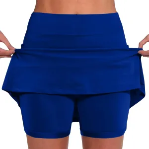 Skorts for Woman Fashion High Waist Skirts Inner Shorts 2025 Summer Solid Golf Skirt Pants Gym Yoga Running Clothes