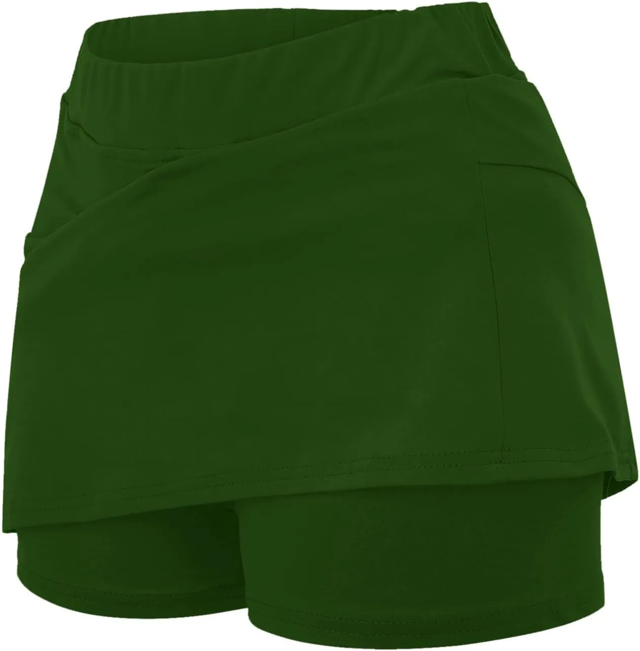 Skorts for Woman High Waisted Stretch Slimming Athletic Yoga Tummy Control Shorts Running Gym Workout Skirt with Pockets
