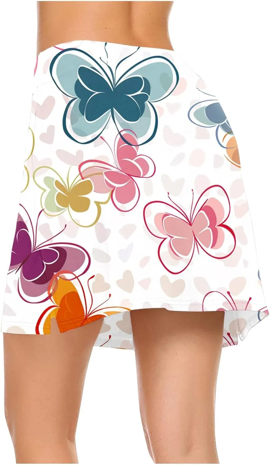 Skorts for Women Dressy Casual Floral Printed Skirts Summer High Waisted Shorts Skort Ladies Athletic Tennis Clothes