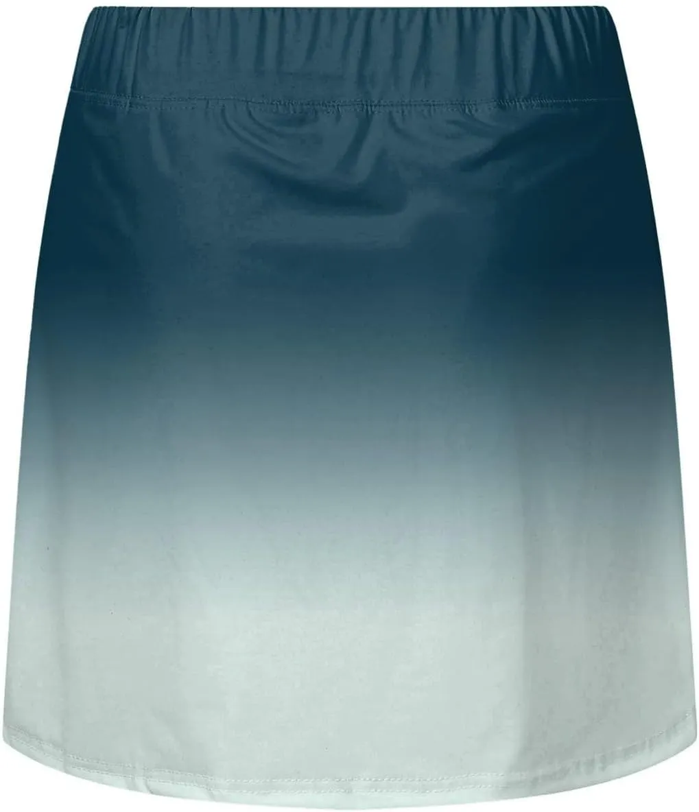 Skorts for Women Fashion Gradient Skirt with Built-in Shorts Summer Gym Athletic Running Skort Vacation Clothes 2025