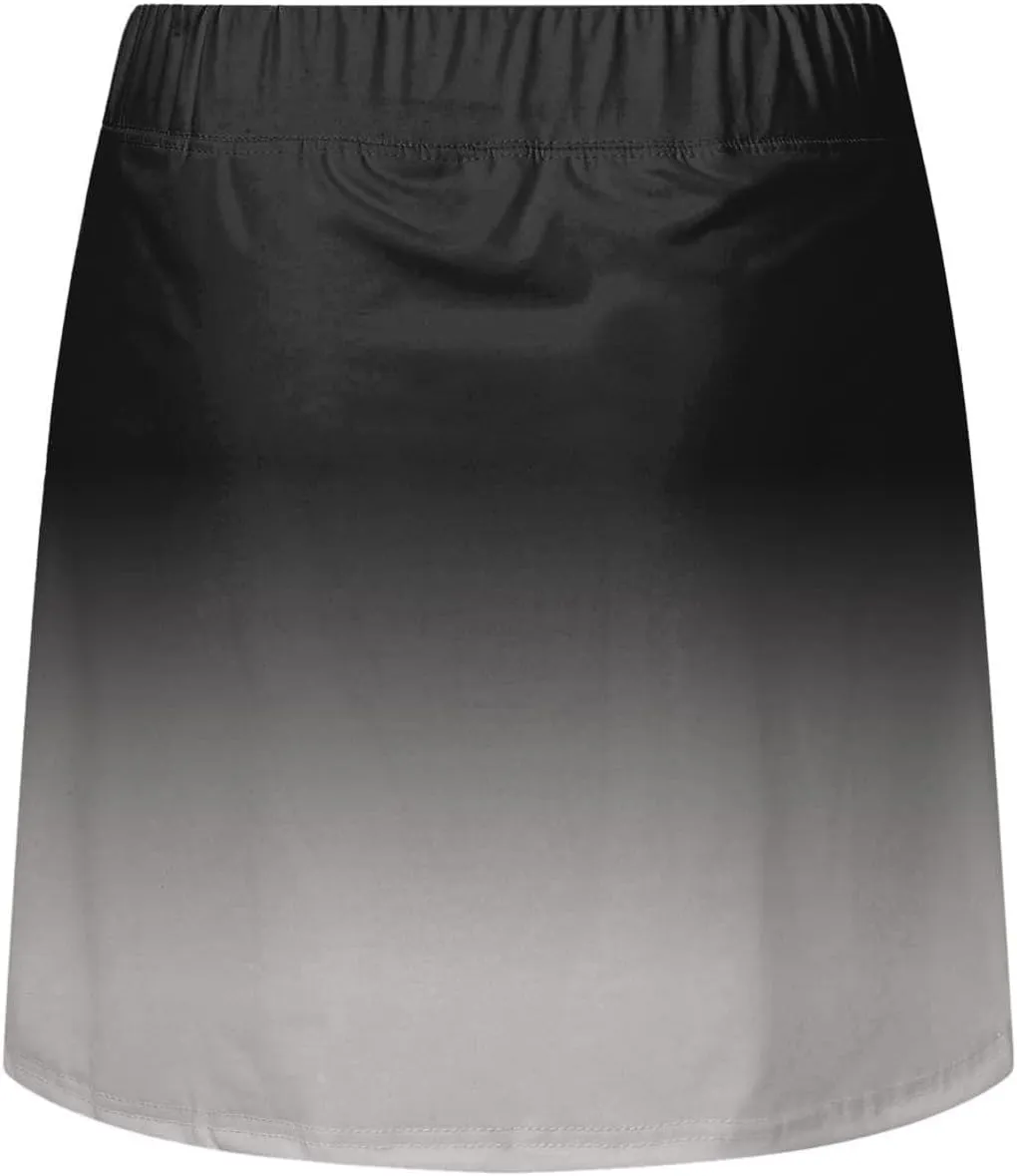 Skorts for Women Fashion Gradient Skirt with Built-in Shorts Summer Gym Athletic Running Skort Vacation Clothes 2025