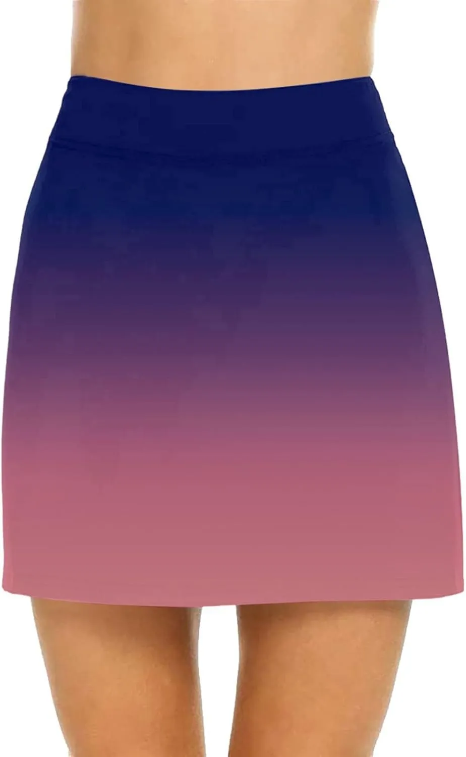 Skorts for Women Fashion Gradient Skirt with Built-in Shorts Summer Gym Athletic Running Skort Vacation Clothes 2025