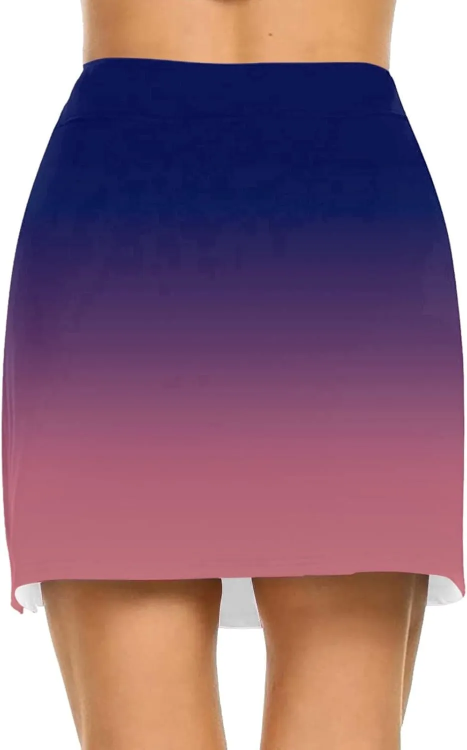 Skorts for Women Fashion Gradient Skirt with Built-in Shorts Summer Gym Athletic Running Skort Vacation Clothes 2025