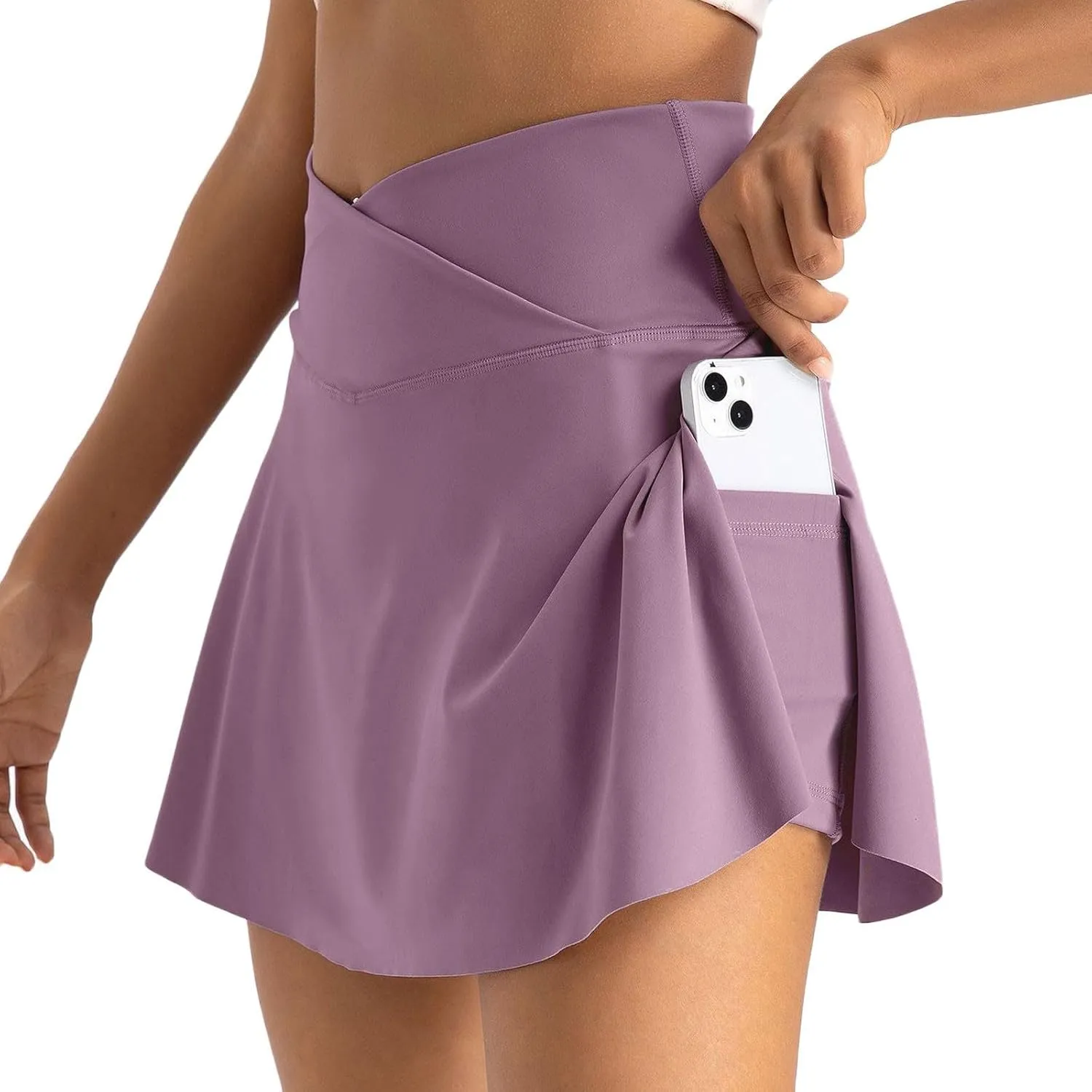 Skorts for Women Plus Size High Waisted Women's Skorts with Pockets Womens Tennis Skirt with Shorts Underneath