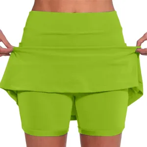 Skorts for Women with Pockets Casual Summer High Waist Tummy Control Women's Yoga Shorts Athletic Tennis Mini Skirts