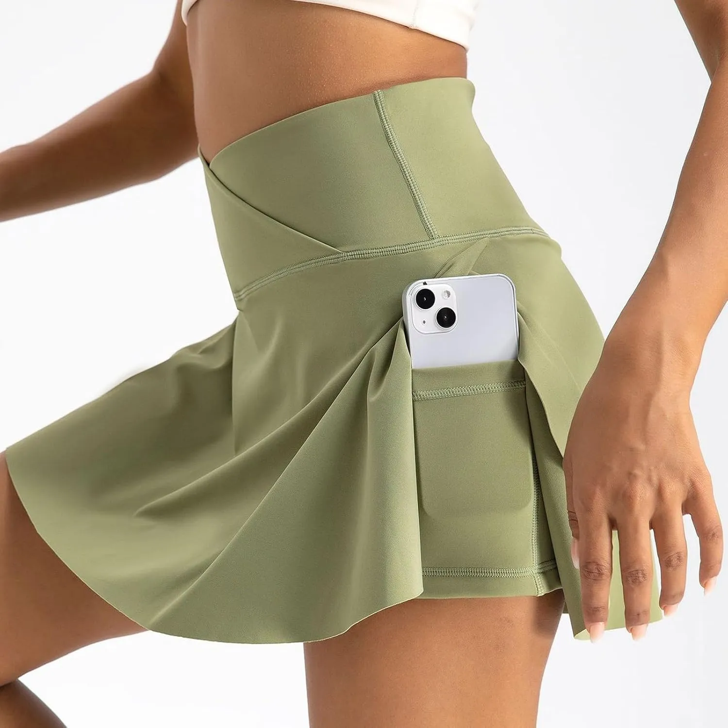 Skorts for Women with Pockets High Waisted Women's Skorts Plus Size Womens Tennis Skirt with Shorts Underneath