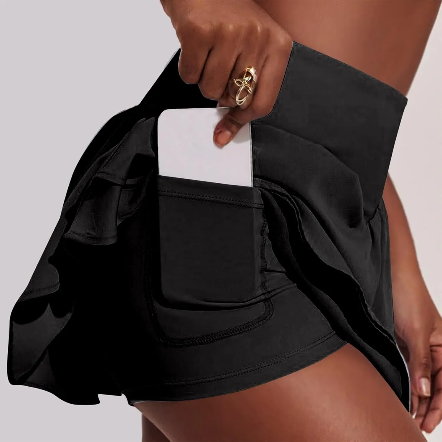 Skorts for Women with Pockets Plus Size Womens Tennis Skirt with Shorts Underneath High Waisted Women's Skorts