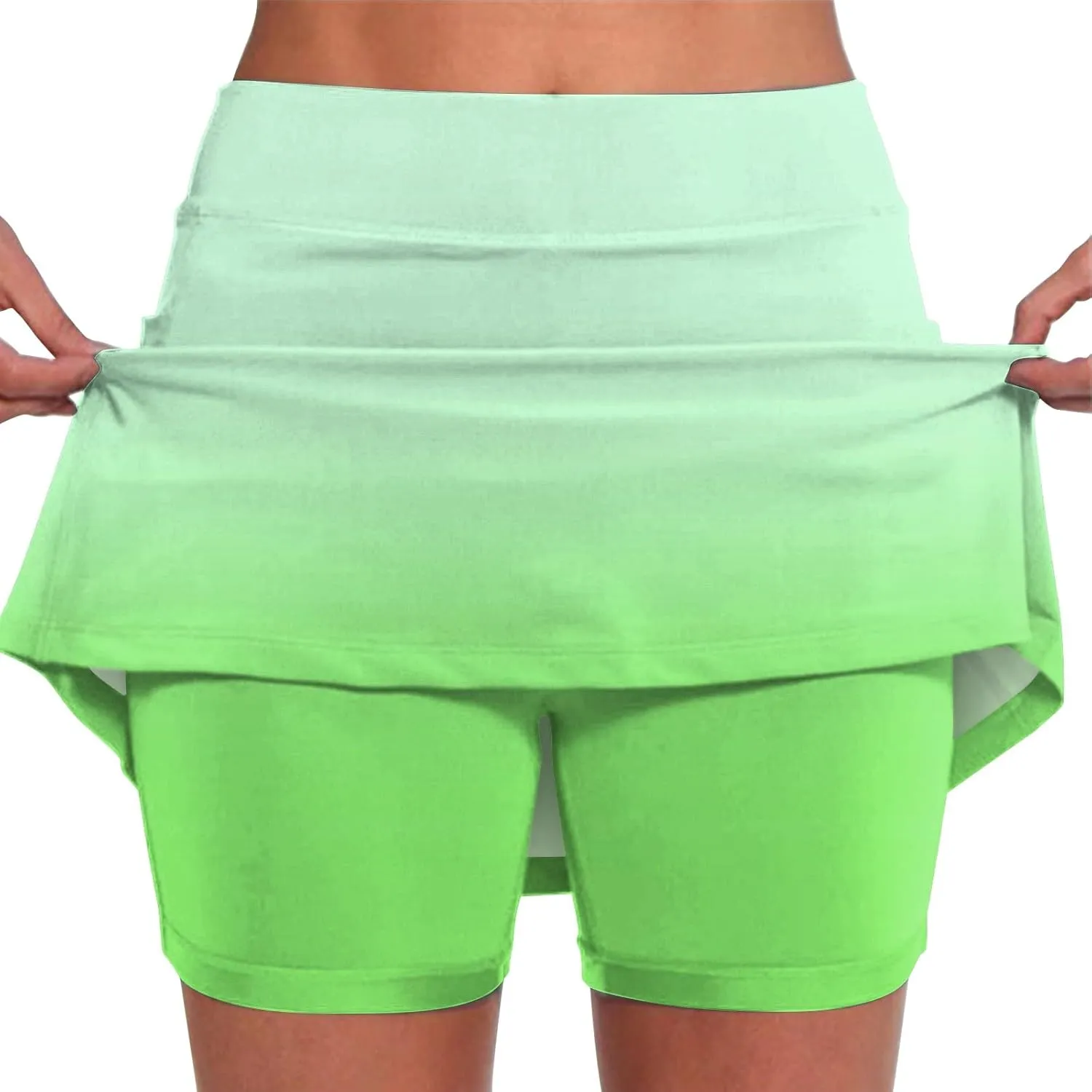 Skorts for Women with Pockets Summer 2025 Tummy Control Tennis Golf Skirt Plus Size Culottes High Waist Athletic