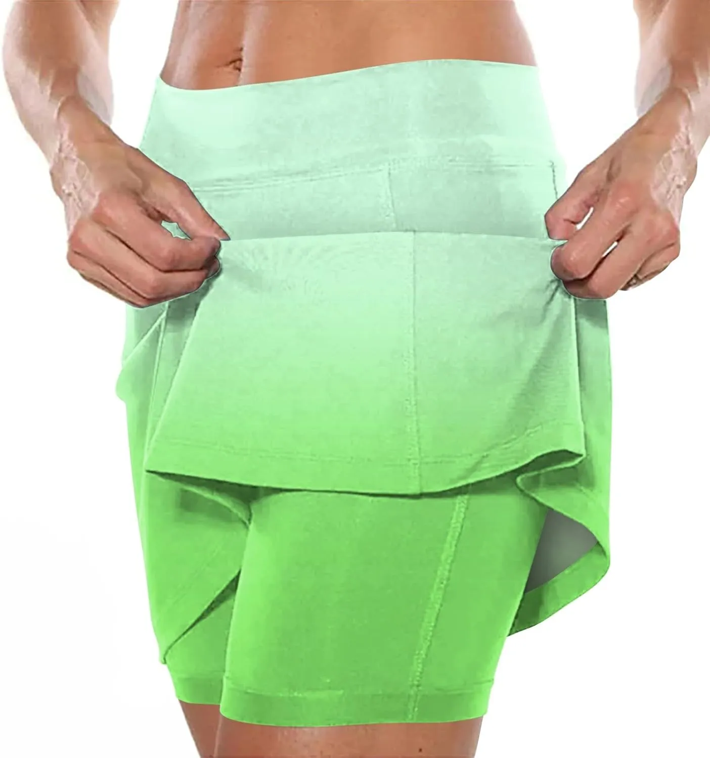 Skorts for Women with Pockets Summer 2025 Tummy Control Tennis Golf Skirt Plus Size Culottes High Waist Athletic