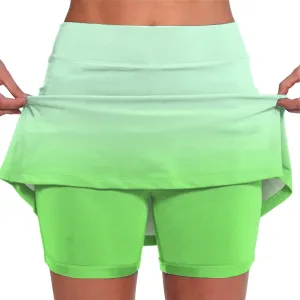 Skorts for Women with Pockets Summer 2025 Tummy Control Tennis Golf Skirt Plus Size Culottes High Waist Athletic
