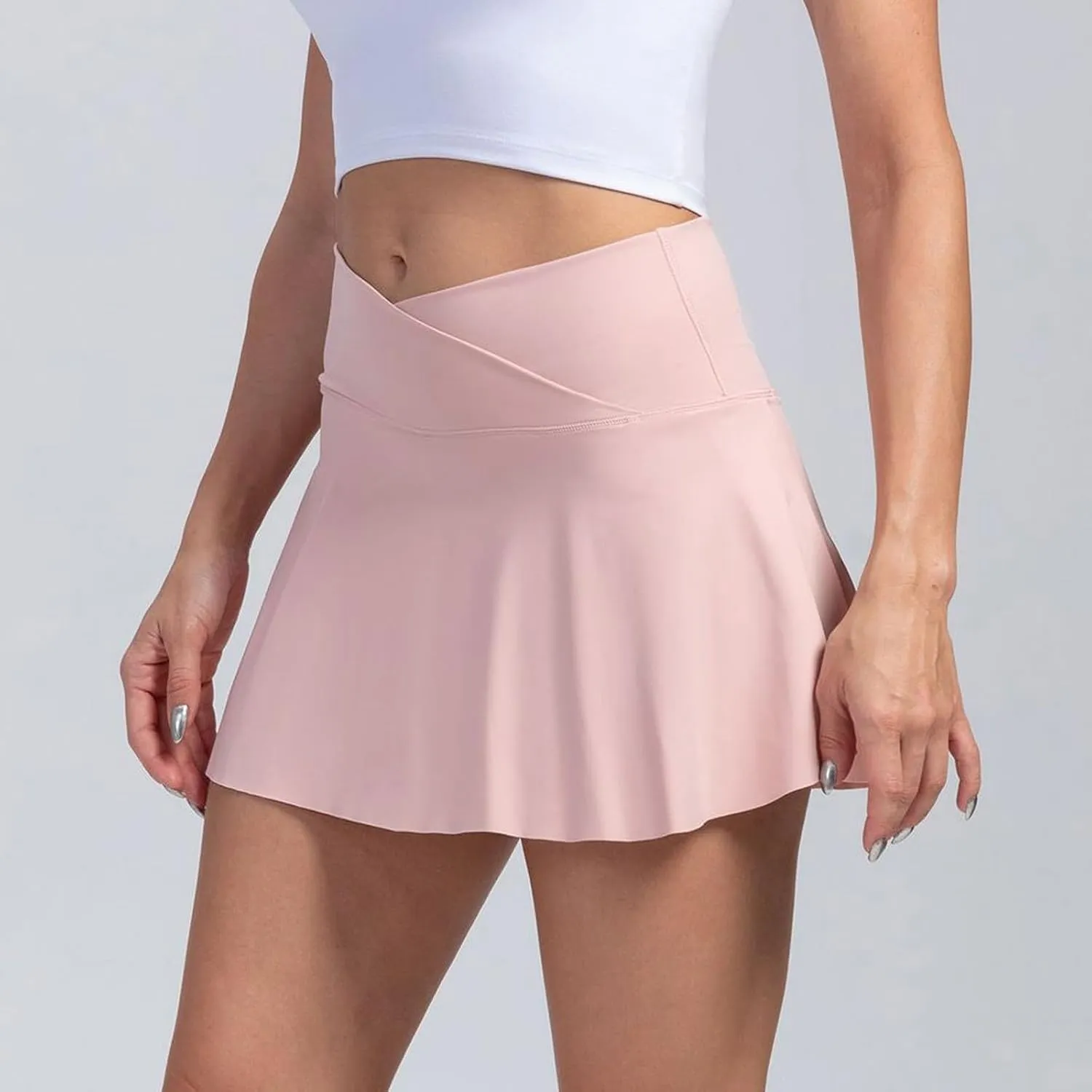 Skorts for Women with Pockets Womens Tennis Skirt with Shorts Underneath Plus Size High Waisted Women's Skorts