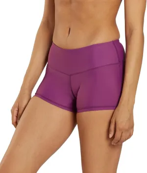 Sporti Women's High Waisted Swim Shorts, 2.25"/ 4.5"/ 8" Inseam Swimming Boyshort, UPF 50 Women's Board Shorts, Tummy Control