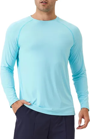 SPVISE Men's Long Sleeve Shirts UPF 50  UV Sun Protection Athletic Shirts Quick Dry Rash Guard Fishing Running T-Shirt Tops