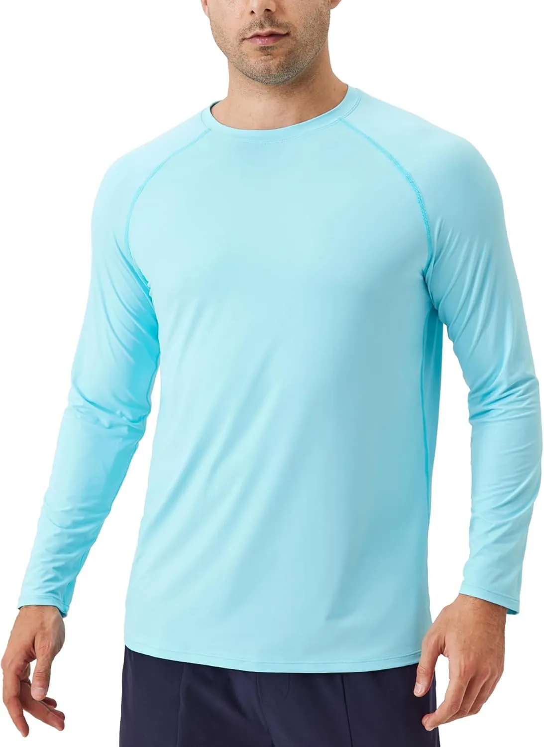 SPVISE Men's Long Sleeve Shirts UPF 50  UV Sun Protection Athletic Shirts Quick Dry Rash Guard Fishing Running T-Shirt Tops
