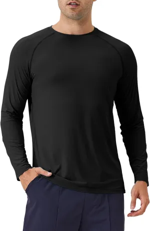 SPVISE Men's Long Sleeve Shirts UPF 50  UV Sun Protection Athletic Shirts Quick Dry Rash Guard Fishing Running T-Shirt Tops