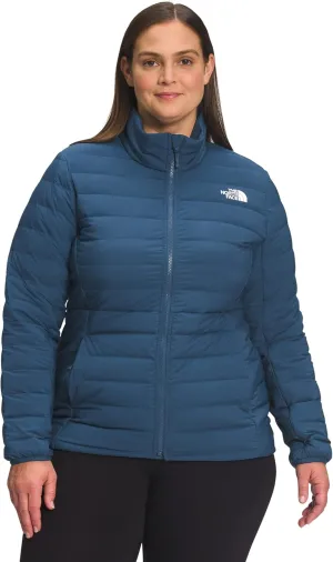 THE NORTH FACE Women's Belleview Stretch Recycled Down Insulated Jacket (Standard and Plus Size), Shady Blue, 2X Plus
