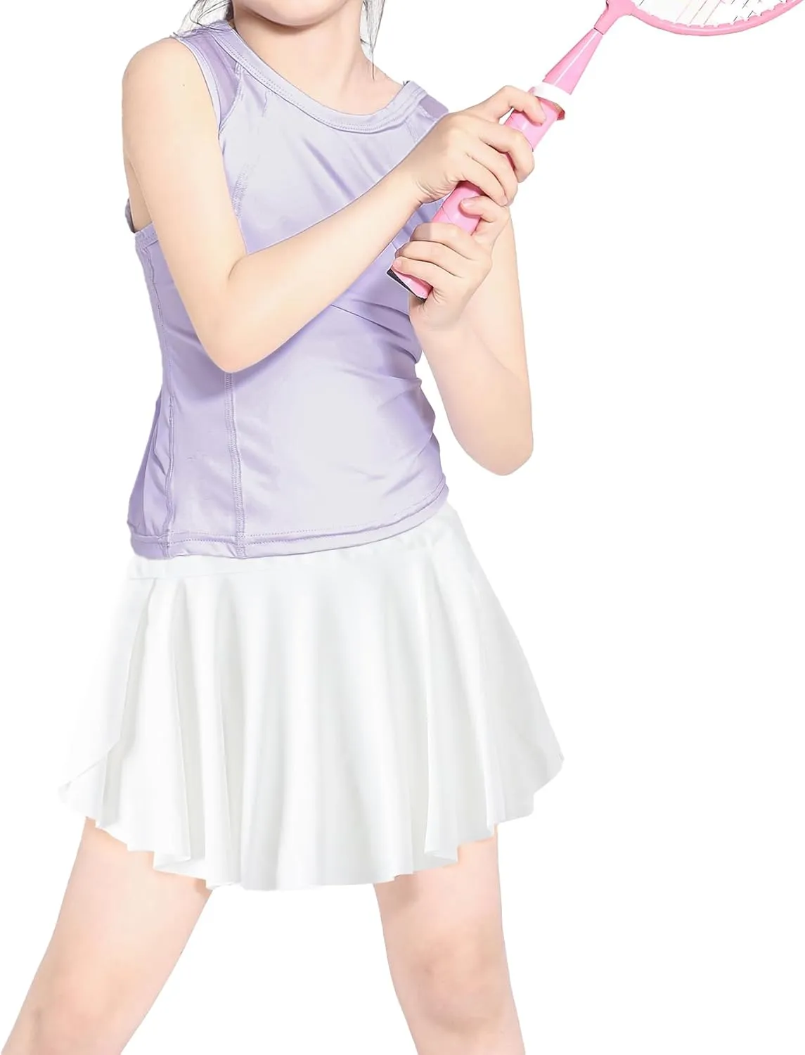 Toddler Tennis Skirt,Toddler Skort, Baby Girls for School Kids, Athletic Butterfly Flowy Shorts with Pocket