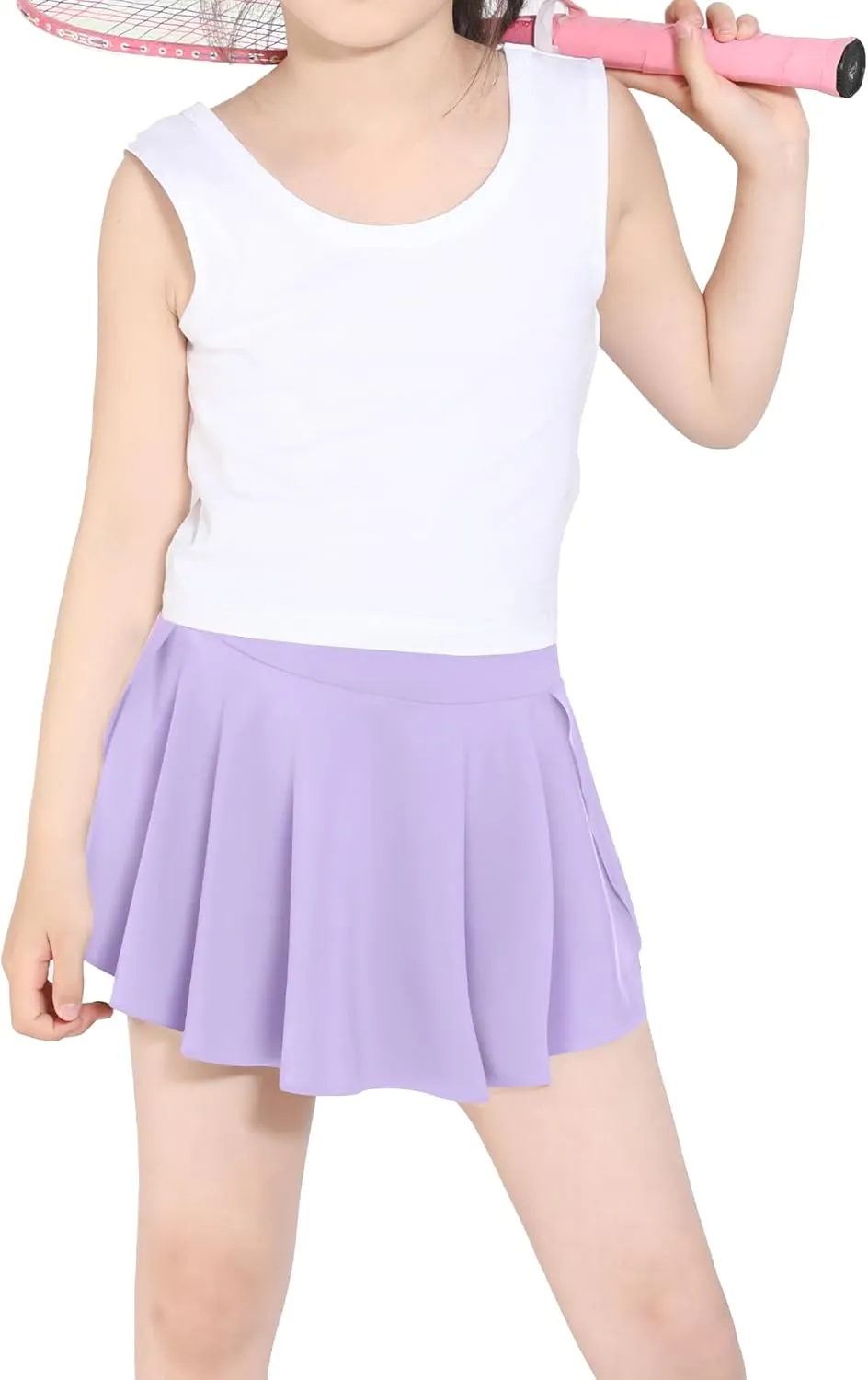 Toddler Tennis Skirt,Toddler Skort, Baby Girls for School Kids, Athletic Butterfly Flowy Shorts with Pocket