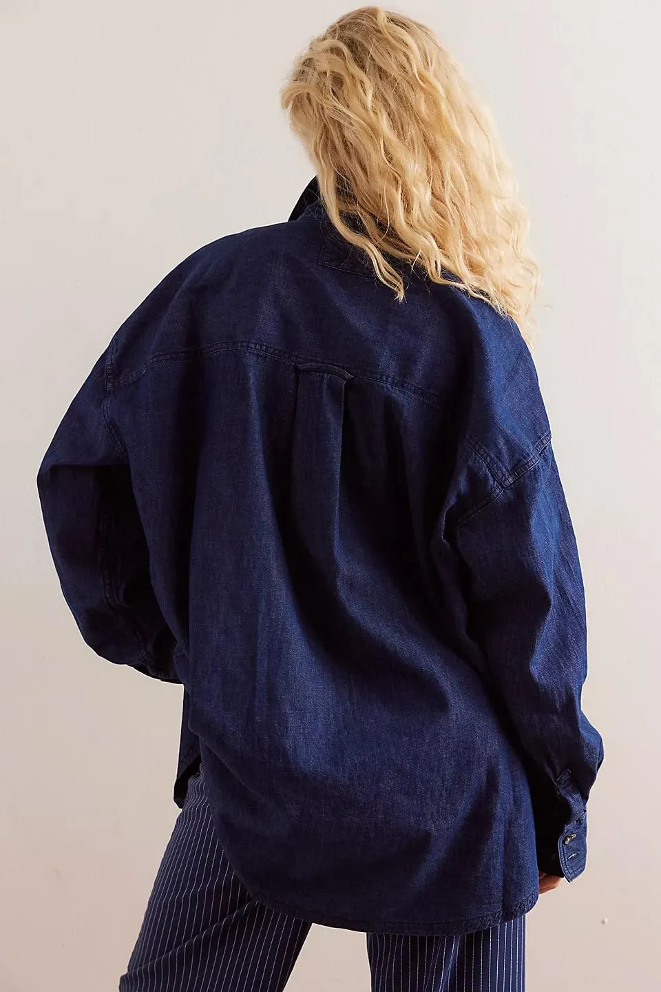 utcoco Womens Denim Shirt Jacket Retro Long Sleeve Button Down Blouse 2024 Casual Tops