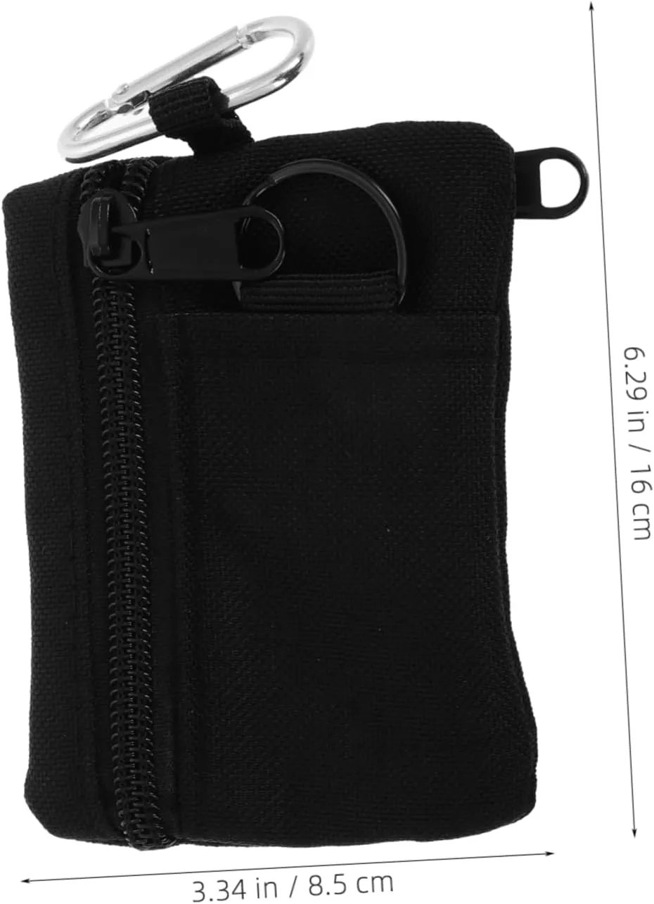 VALICLUD Multi-purpose Keychain Pouch for Men Small Coin Pouch Zipper Outdoor Accessory Bag for Keys Coins Wristlet Hiking Travel