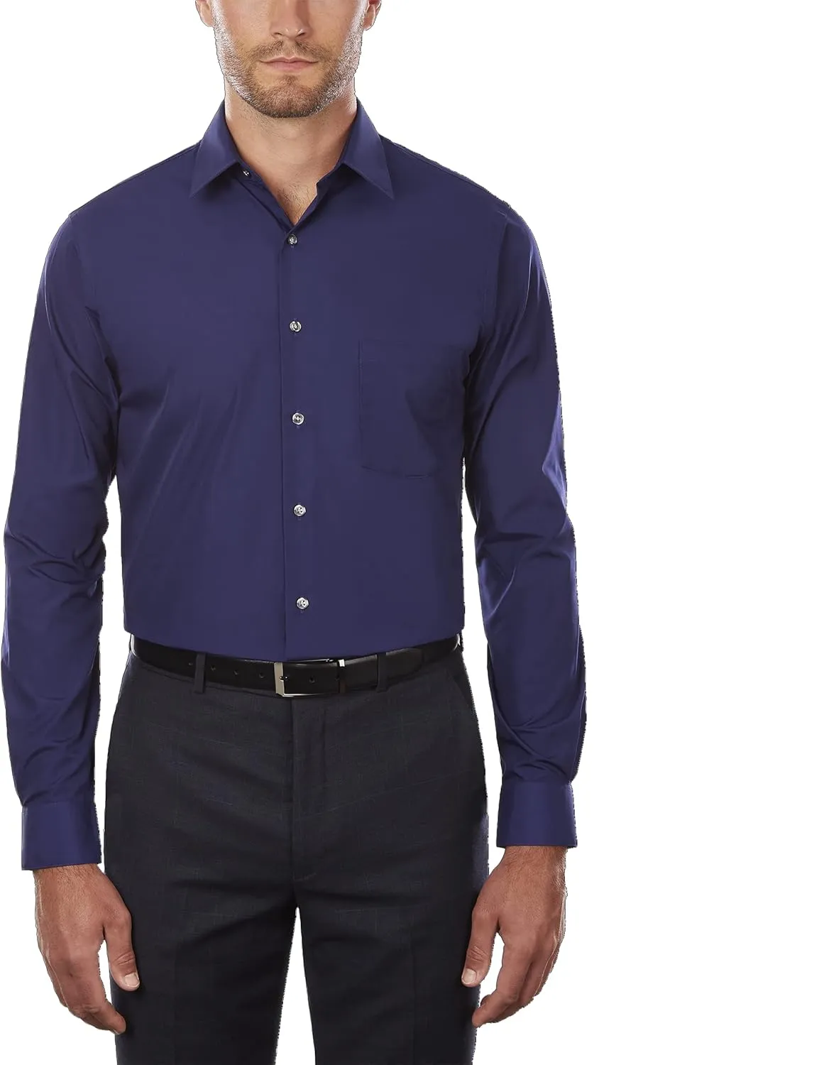 Van Heusen Men's Tall FIT Dress Shirts Poplin