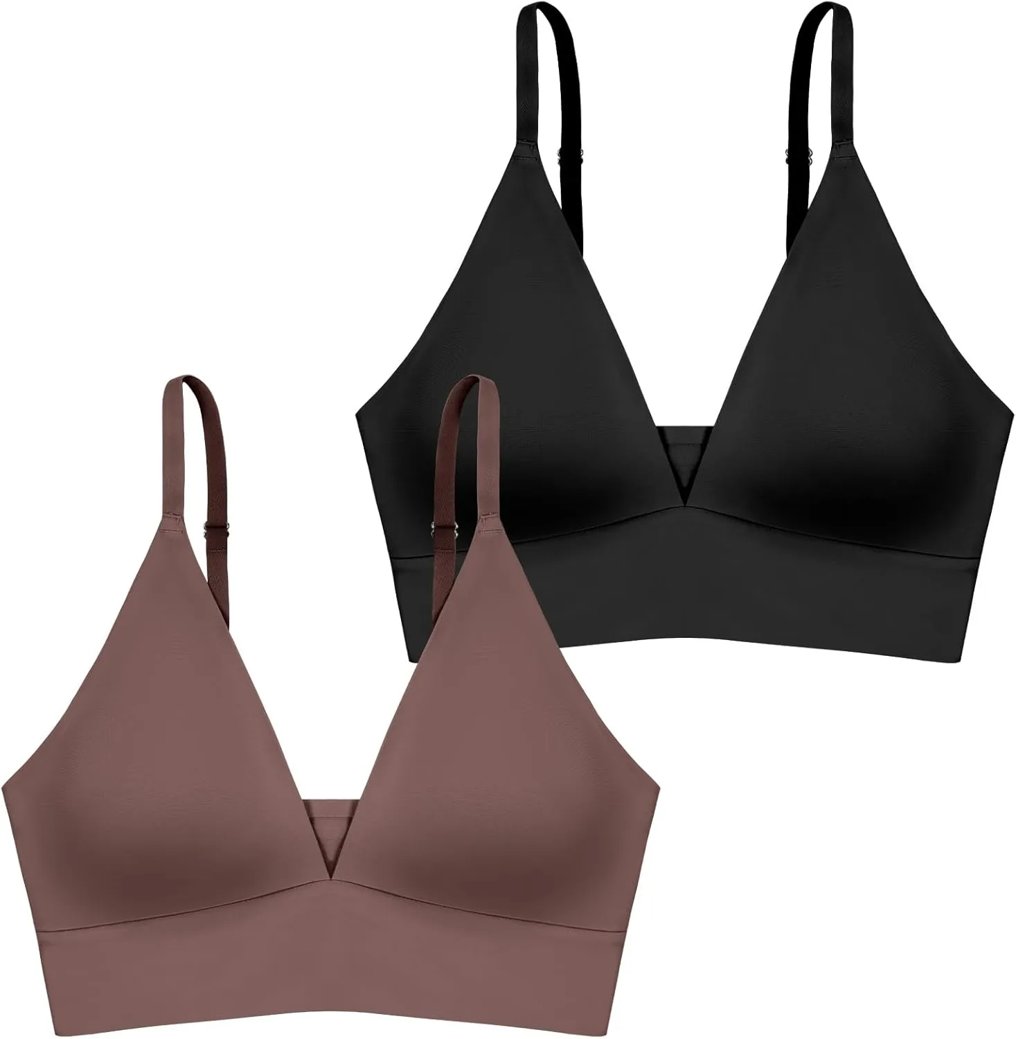 Wireless Bras for Women - Sports Bra Bralettes with Support No Underwire Seamless Workout Tops Cami Crop Tank S-XXL