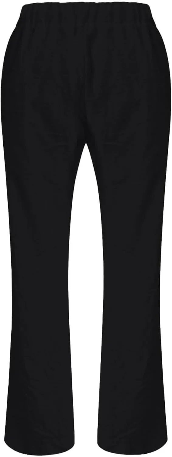 Women Linen Pants Pants Summer Wide Leg Solid Casual Linen Drawstring Cropped with Pockets Lounge