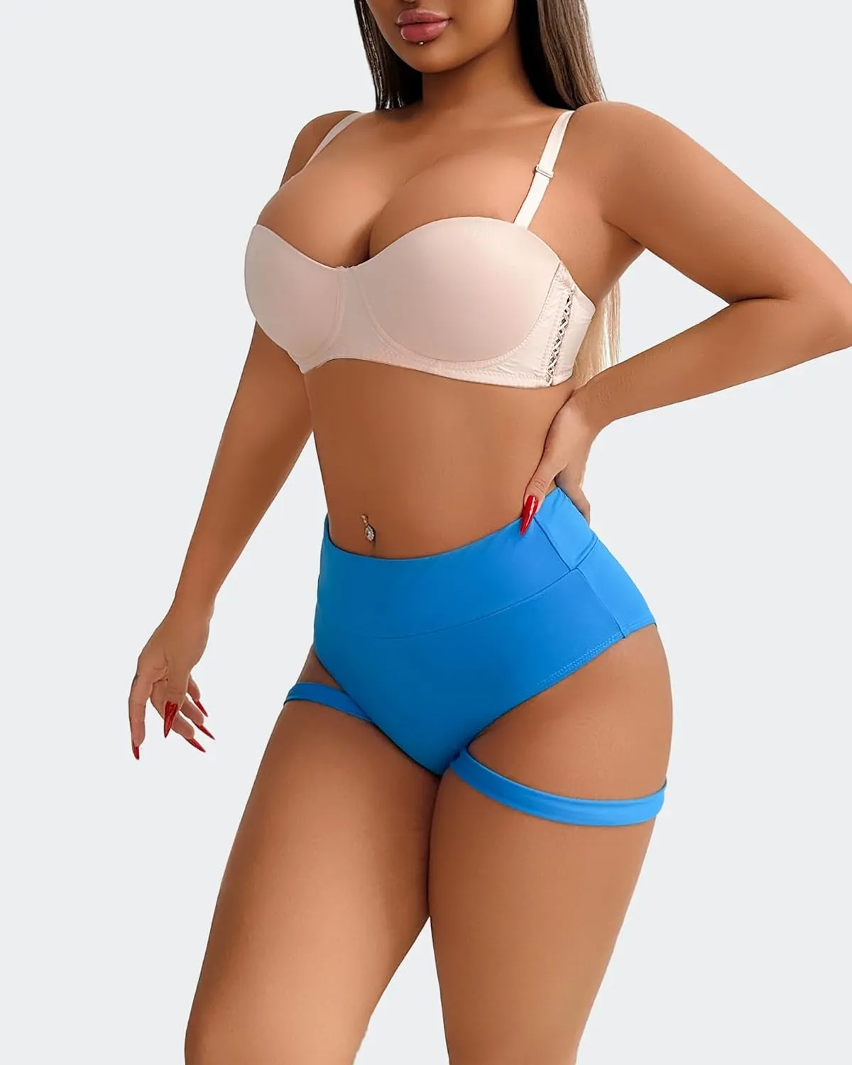Women's Booty Shorts High Waisted for Women Pole Dance Yoga Hot Pants Butt Lifting Sports Scrunch Workout Gym Active