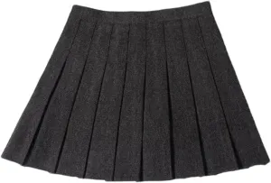 Women's High-Waisted Pleated Mini Skirt  School Uniform Style Skort Short Tennis Golf Skirt