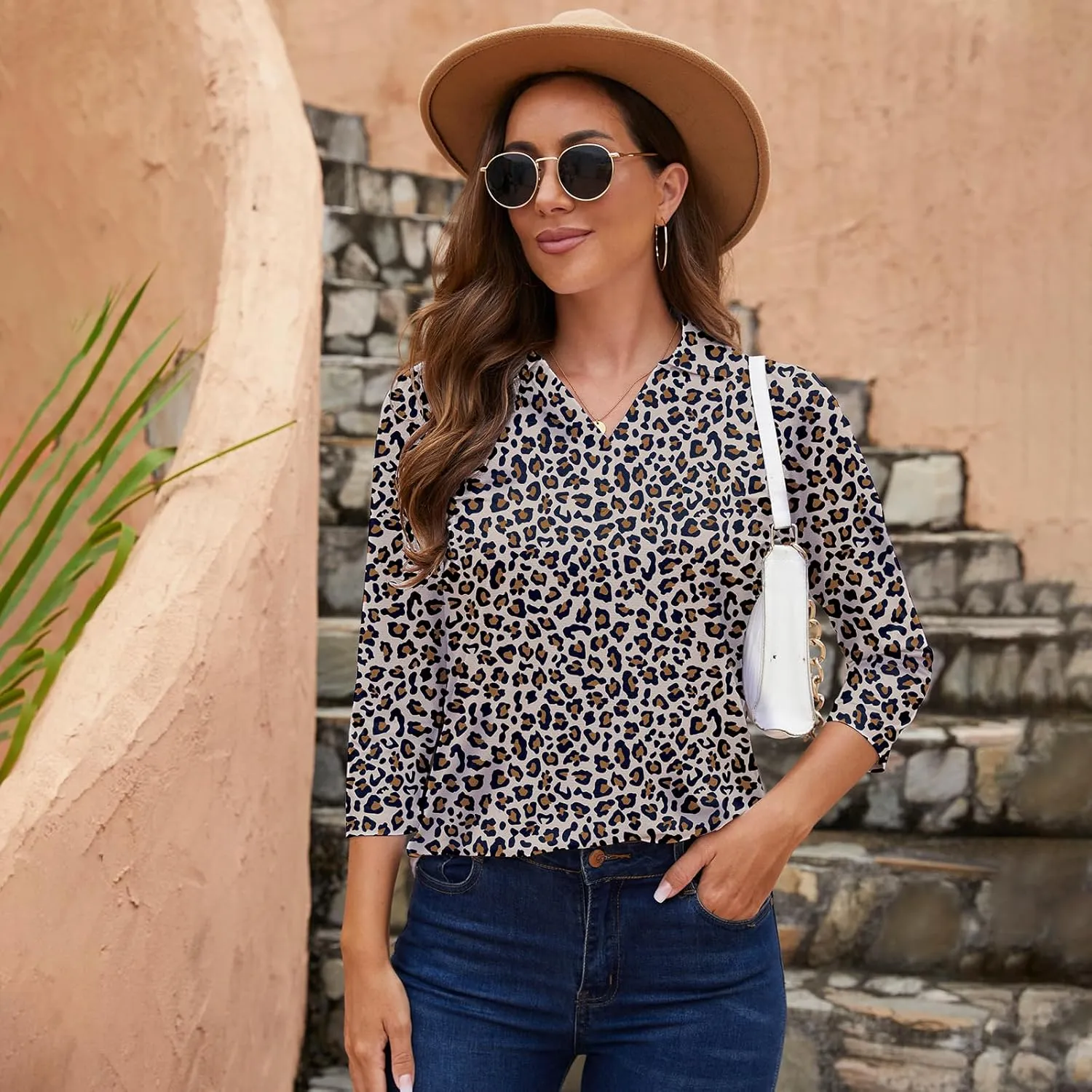 Women's Polo Shirt 3/4 Long Sleeve Golf Quick Dry T Shirts UPF 50  Athletic Casual Work Shirts Tops for Women