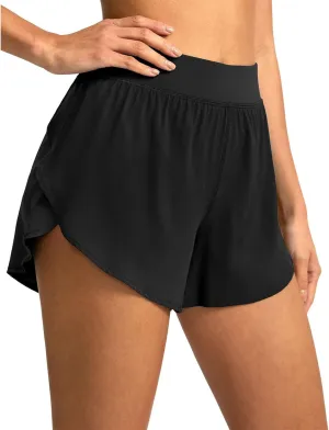 Womens Skorts Floral Ruffled Chiffon Summer Flared Mini Skirts Flowy Shorts for Women Skorts Mini for Teen Girls