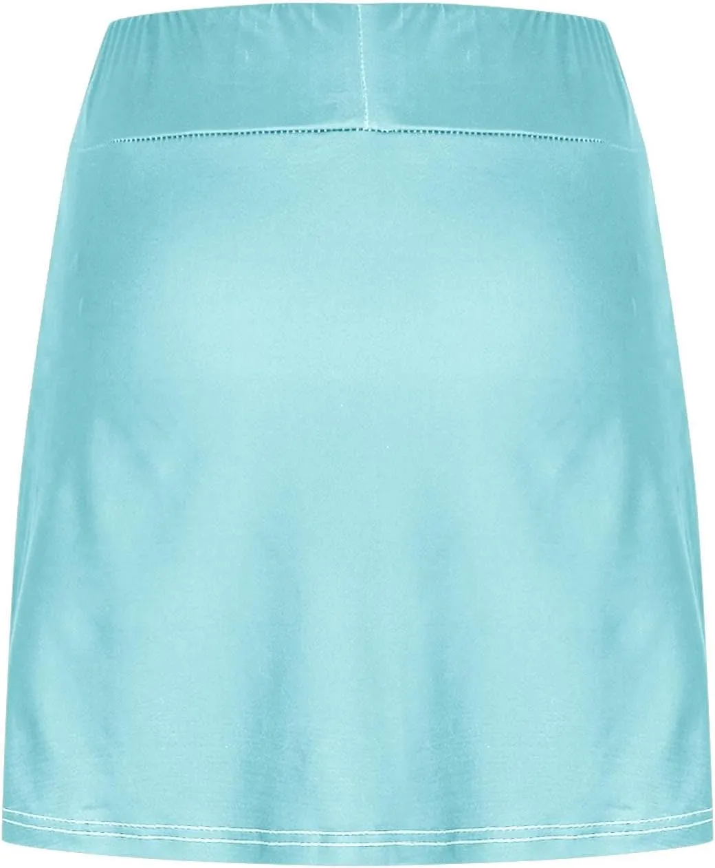 Women's Tennis Golf Skirts Elastic Waist Gym Workout Skorts with Shorts Underneath Quick Dry Athletic Running Skirts